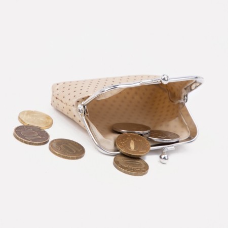Women's wallet on the farmar, beige color-2