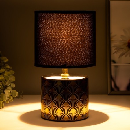 Birgit table lamp E14 40W black and gold 15x15x27 cm Risalux-2
