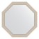 Mirror in the baguette frame, poisoned silver 52 mm, 59x59 cm