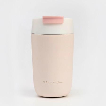 Thermal circle, 500 ml, SHOOL THK YOU, retains heat 6 hours, pink