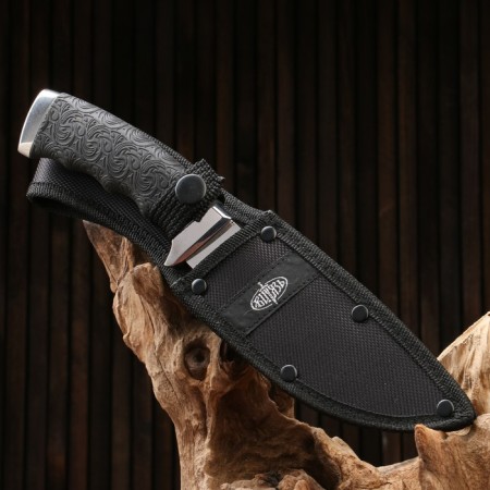 The hunting knife "Ples" steel - 95x18. Handle - steel / rubber, 25 cm-2
