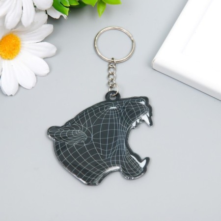 PVC keychain "Red Lioness" 5.6x6.2 cm