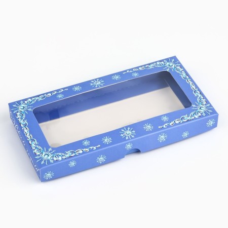 Box for chocolate "Snow Fairy Tale", with a window, 16.4 x 8.4 x 1.7 cm, New Year-2