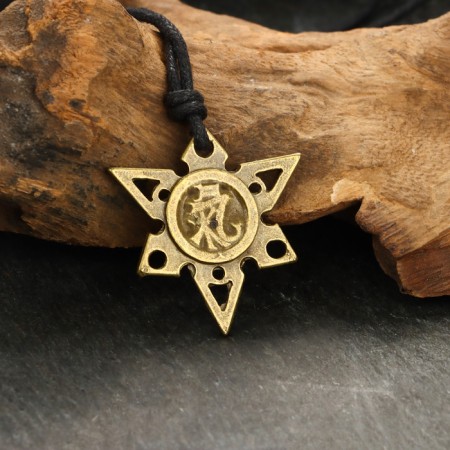 The protective amulet "Qi sign" No. 22, 32x30mm, metal-3