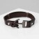 Male “Wing” bracelet, brown color with black gold, 21 cm