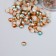 Decor "Semiobusins ​​and rhinestones. Gradient Blue Cream" D = 4 mm 10 g 200 pcs 5x2.5 cm mix