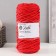 Knitting cord 100% polyester, width 5 mm 100m (red)