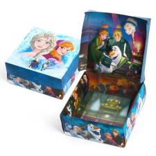 Gift folding box with 3D, cold heart, 15x15x7 cm