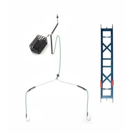 Feeder equipment "Yaman" bream No. 2, feeder 40 g, rocker 16 cm, cord 0.15 mm, hook No. 8