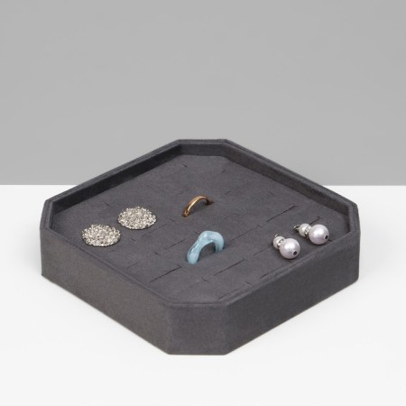 Romb rings stand, 26 seats, 16 × 16 × 3.6 cm, color gray color-2