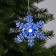 Christmas tree toy "Snowflake", from batteries, glow of multi (RGB)