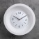 Wall clock, series: classic, smooth move, d = 25.4 cm, without glass, white