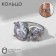 Ring "Jewelry" Ovala, white color in silver, dimensionless