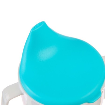 Drunker - a cup 2 in 1 children's training, solid nose, 150 ml., With handles, blue color-5