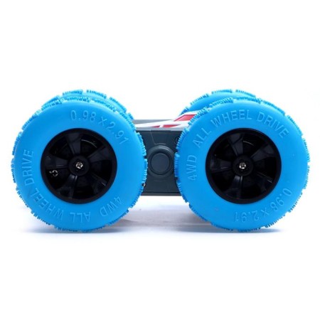 Radio-controlled car-controlled machine "Tricky", works on the battery, the color is blue-1