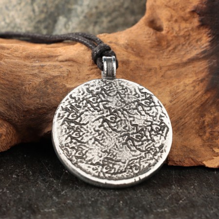 Amulet "Dragon" with a jadet stone, 35x42 mm, metal-2