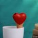 The irrigator "heart", 14 × 4.6cm, color mix, set 4 pcs.