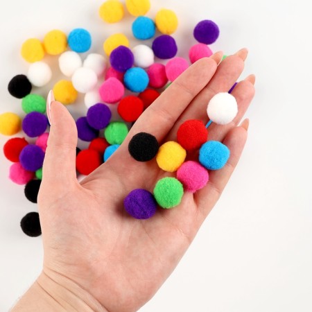 A set of parts for the decor "bombs", 80 pcs., Size 1 pc. - 2 cm, color mix
