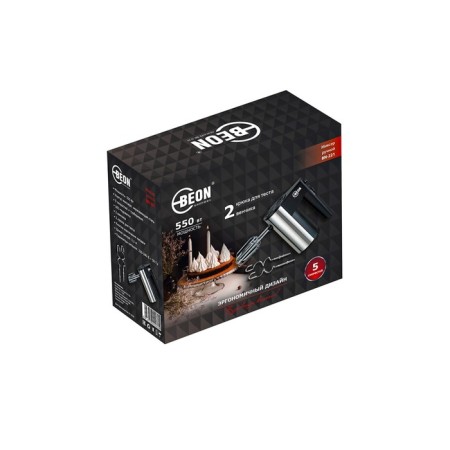 Mixer Beon BN-221, Land, 550 W, 5 speeds, silver-black-2