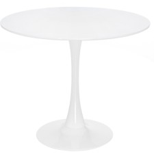 Wooden Tulip table, white 90x90x73 cm