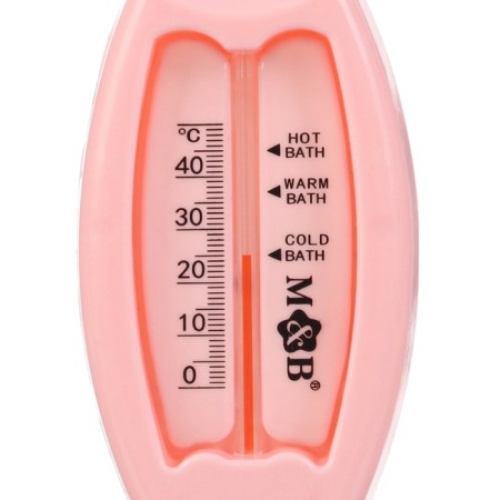 The bathroom thermometer "Bear", pink color-3