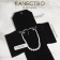 Organizer for storing jewelry twisting "clutch", black color, 18 × 24 cm