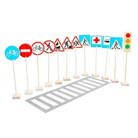 Game set "Road Signs"-1