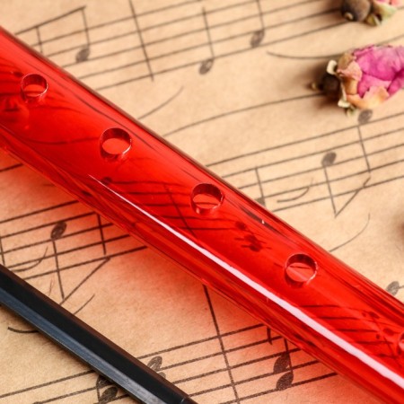 Music Life Blockflate, 8 holes, German system, red-3