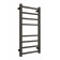 Electric towel "Dvin" L Plaza Neo, 800x400 mm, dimmer, black matte