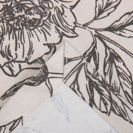 Black Flowers tablecloth 149x250cm, 100% HL, Sarzha 190 g/m2-4