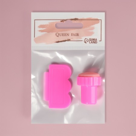 Stamping set, 2 items: stamping, scraper, color mix-4