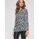 Female shirt of cotton CONTE ELEGANT, size L, color White, Black