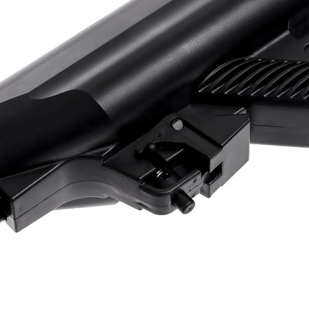 The assault rifle M416, shoots with gel bullets, works from the battery-7
