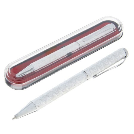 Gift handle, ball "super" in a plastic case, rotary, silver