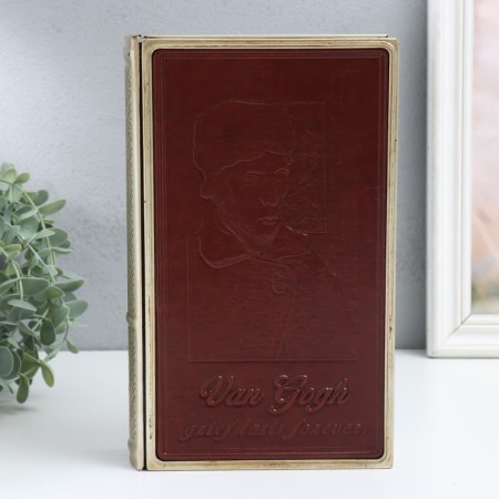 Broke-book metal, leatherette "van gog. Woe lasts forever" 26x16x5 cm-2