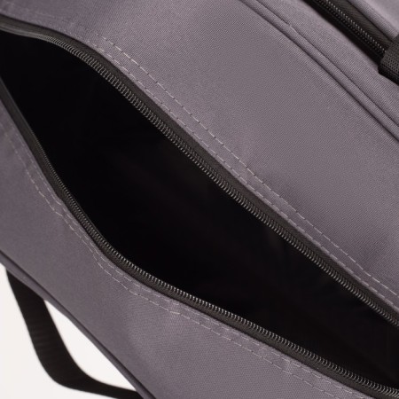 Road bag with lightning, 2 external pockets, a suitcase holder, a long belt, color gray color-2