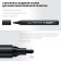 Zubble marker MM-400 06332-2, Cretaceous, Round, 2 mm, black