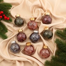 Set of balls plastic D-6 cm, 9 pcs 