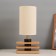 Table lamp "Carter" 1x40W E27 Light wood 12x25x33.5cm