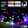 Garland “thread” 5 m, IP44, dark thread, 50 LED, glow of multi, 2 modes, solar battery