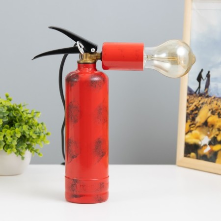 Fire extension table "Fire extinguisher" E27 40W Red 25x20x10cm Risalux-3
