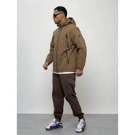 Male spring jacket, size 54, brown color-1