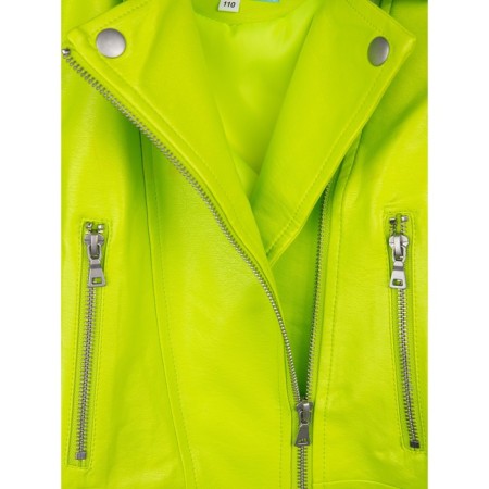 Eco -leather jacket for PlayTode girl, height 104 cm-8