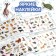 Book with stickers "Little animals", 100 stickers