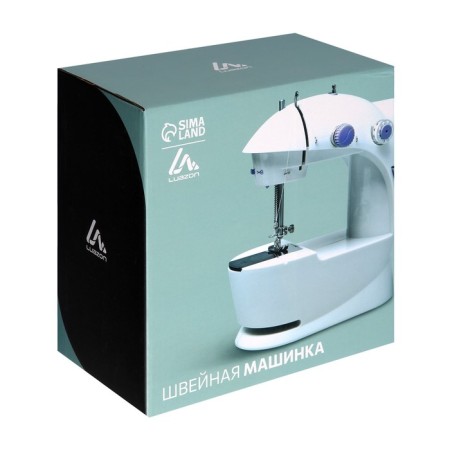 The sewing machine Luazon LSH-03, 6 W, semi-automatic, 2 speeds, 4XAA or 220 V, white-10
