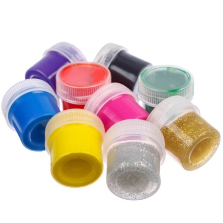 Gouache 7 colors + 2 colors with sparkles (gold, silver) 20 ml, PAW PATROL, Caramel-4