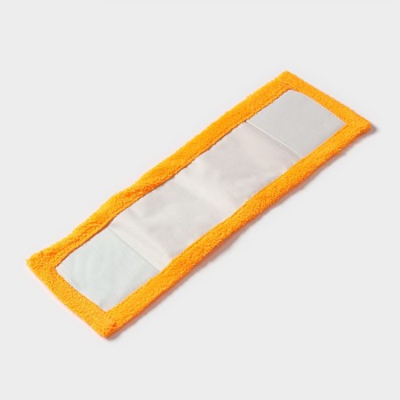 Nozzle for a flat mop of the share, 42 × 12 cm, microfiber, color orange color-3