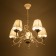 Valencia chandelier 5x40W E14 Patino white 58x58x44 cm Bayerlux