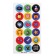 Toy - Funny Box Square "Square men": children's keychain, stickers, card
