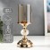 Summary Metal for 1 candle "Marble Ball with Gold" 29x11.5x11.5 cm